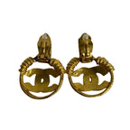 Chanel With Rice Vintage 94 CC Logo Earrings — view 5