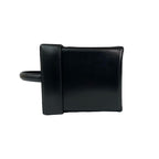 Celine Vintage Carriage Calf Leather Handbag Vanity Bag Makeup Box Black — view 5