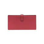 Hermes Bearn Souffle Veau Epsom Bifold Wallet Bill Purse Coin Pink — view 3