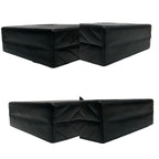 Chanel Card Stitch Coco Lambskin Leather Shoulder Bag Pochette Black — view 7