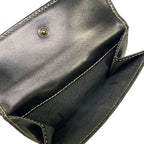 Fendi Bifold Wallet Zucca Pattern Khaki Black Leather — view 4