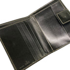 Fendi Bifold Wallet Zucca Pattern Khaki Black Leather — view 3