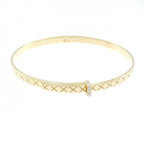 Bottega Veneta Diamond Bangle Bracelet