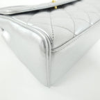 Chanel Vintage Bag Handbag Silver — view 3