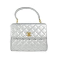 Chanel Vintage Bag Handbag Silver