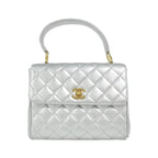 Chanel Vintage Bag Handbag Silver