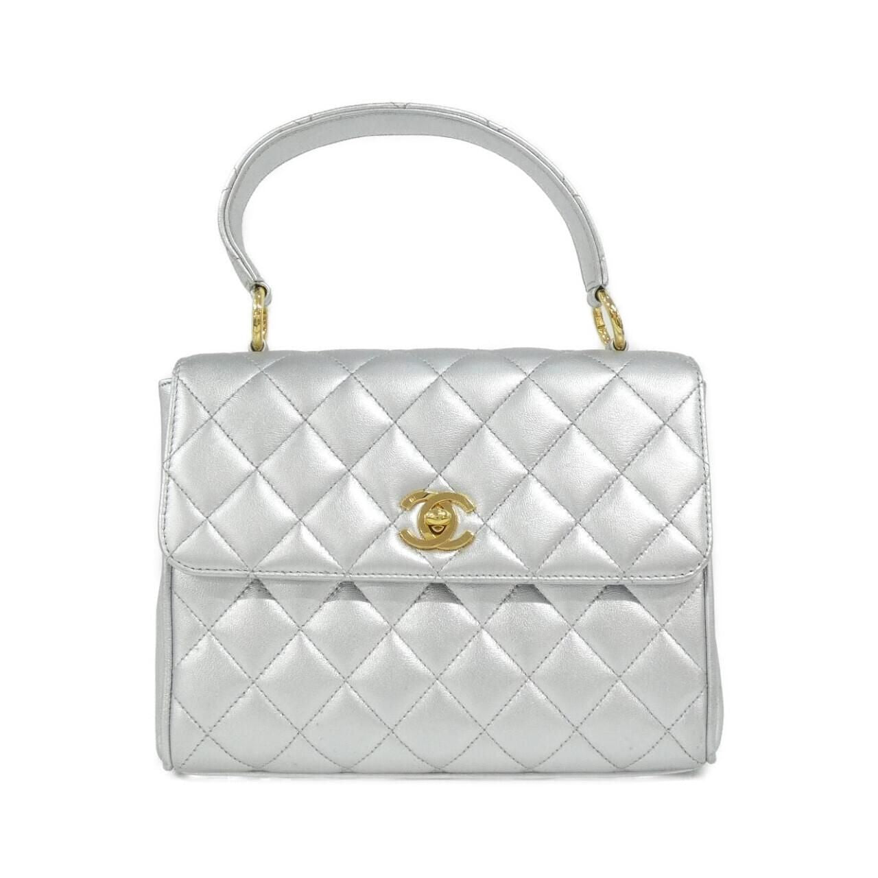 Chanel Vintage Bag Handbag Silver