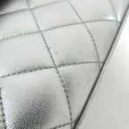 Chanel Vintage Bag Handbag Silver — view 4