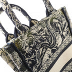 Dior Reverse Toile de Jouy Book Tote Mini Vertical — view 4