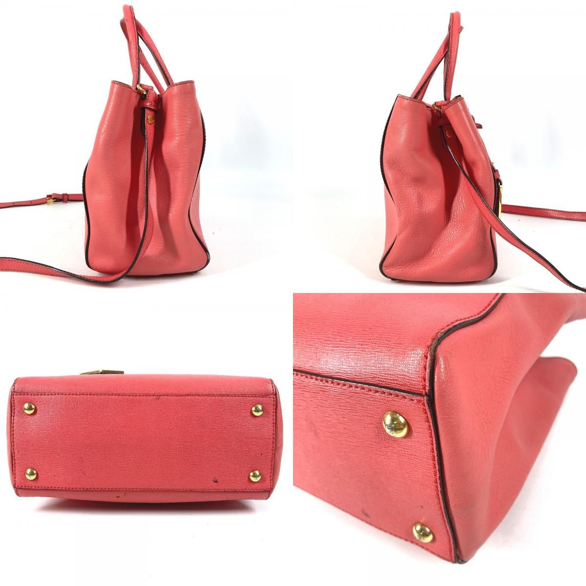 Fendi Handbag Petit Tou Jour Leather Pink — view 8