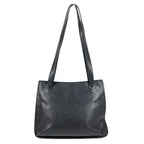 Chanel Tote Logo Caviar Leather Black — view 2