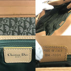 Dior Tote Trotter Logo Leather Canvas Khaki — view 8