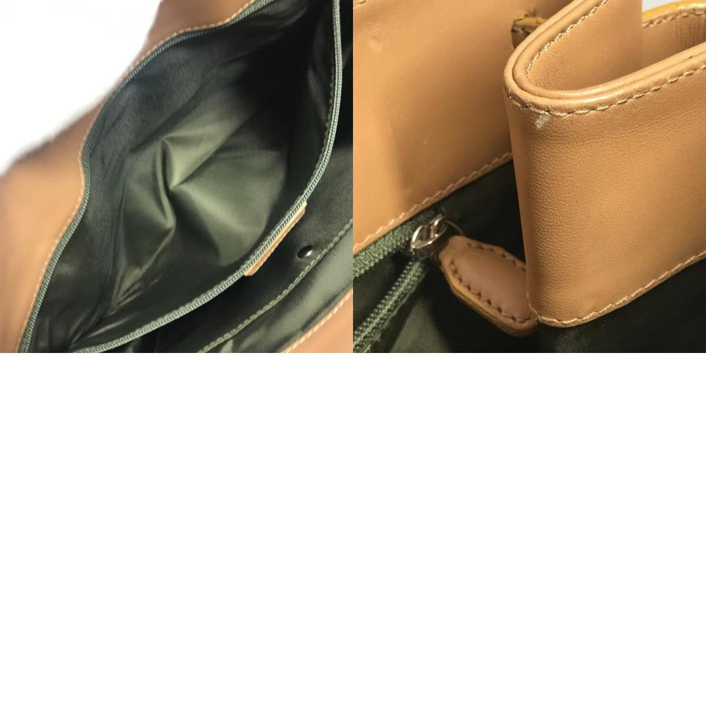 Dior Tote Trotter Logo Leather Canvas Khaki — view 9
