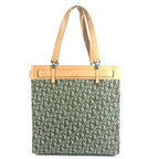 Dior Tote Trotter Logo Leather Canvas Khaki — view 2