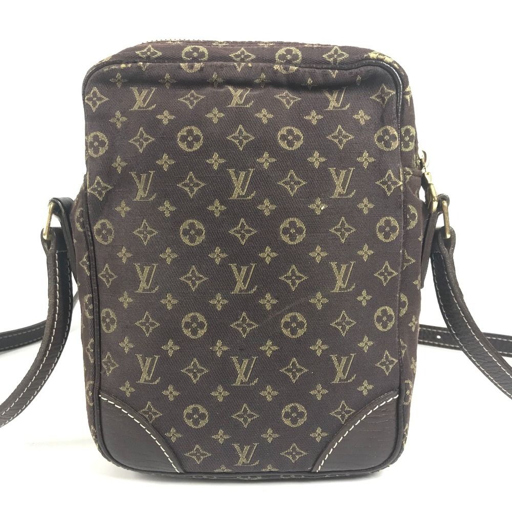 Louis Vuitton Shoulder Bag Danube Monogram Mini Lin Canvas Brown — view 2