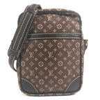 Louis Vuitton Shoulder Bag Danube Monogram Mini Lin Canvas Brown