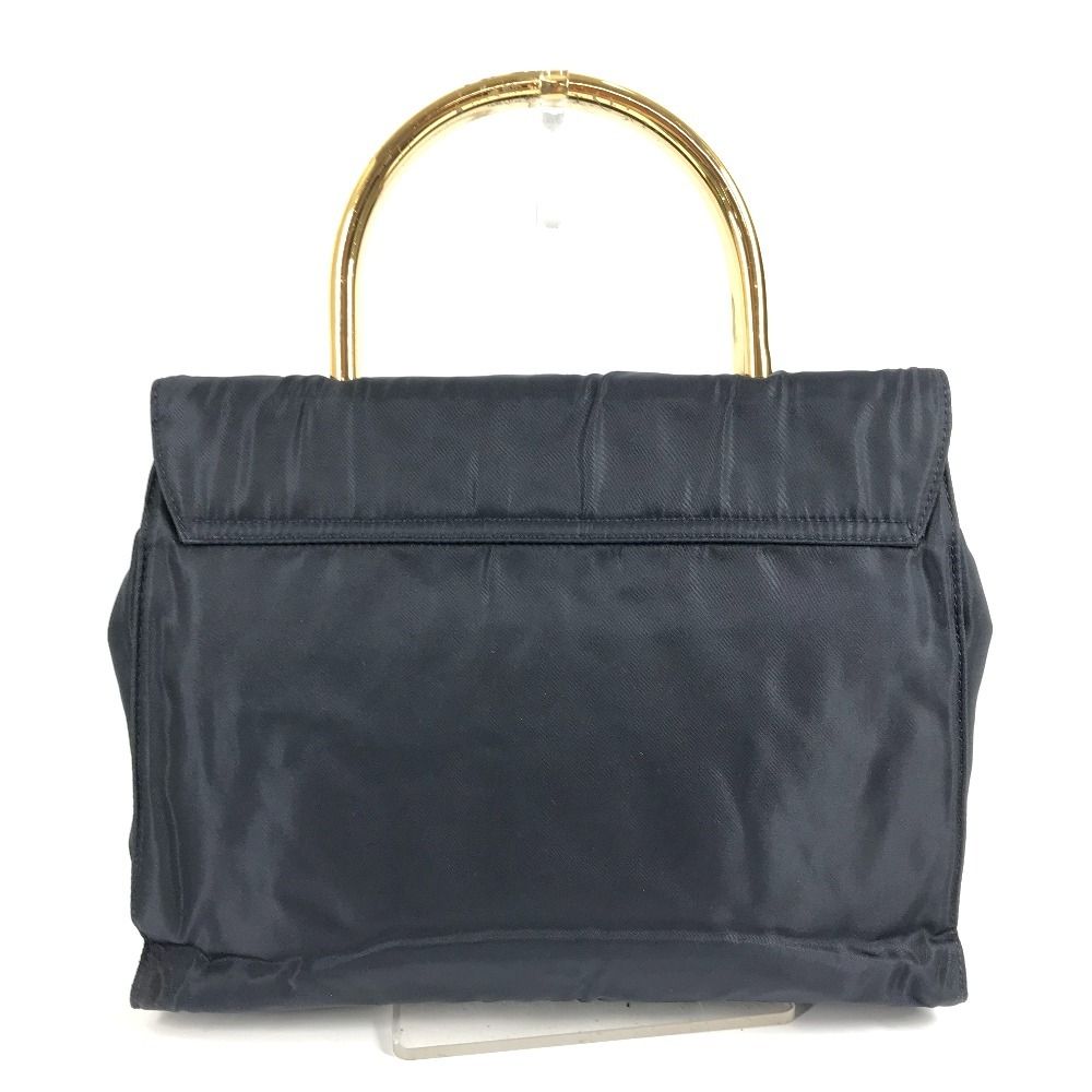 Prada Handbag Triangle Logo Nylon Navy — view 2