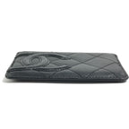 Chanel Card Case CC Logo Leather Black — view 5