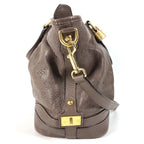 Louis Vuitton Handbag Stella PM Monogram Mahina Leather Brown — view 4
