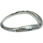 Saint Laurent Silver Bangle Bracelet Logo Simple Daily Use — view 2