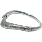 Saint Laurent Silver Bangle Bracelet Logo Simple Daily Use — view 4