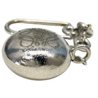 Loewe Pebble Key Holder Key Sling Bag Charm Metal Silver Simple Daily Use — view 3