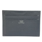 Hermes Citizen Twill Card Case Business Holder Regular Era Logo Gray Simple