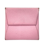 Hermes Bastia Coin Purse Leather Pink