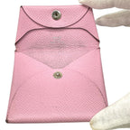 Hermes Bastia Coin Purse Leather Pink — view 5