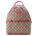 Gucci Backpack Flower Print Children's GG Supreme Leather Kids Kim Seung Young