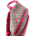 Gucci Backpack Flower Print Children's GG Supreme Leather Kids Kim Seung Young — view 8