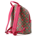 Gucci Backpack Flower Print Children's GG Supreme Leather Kids Kim Seung Young — view 2