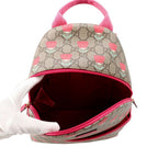 Gucci Backpack Flower Print Children's GG Supreme Leather Kids Kim Seung Young — view 5