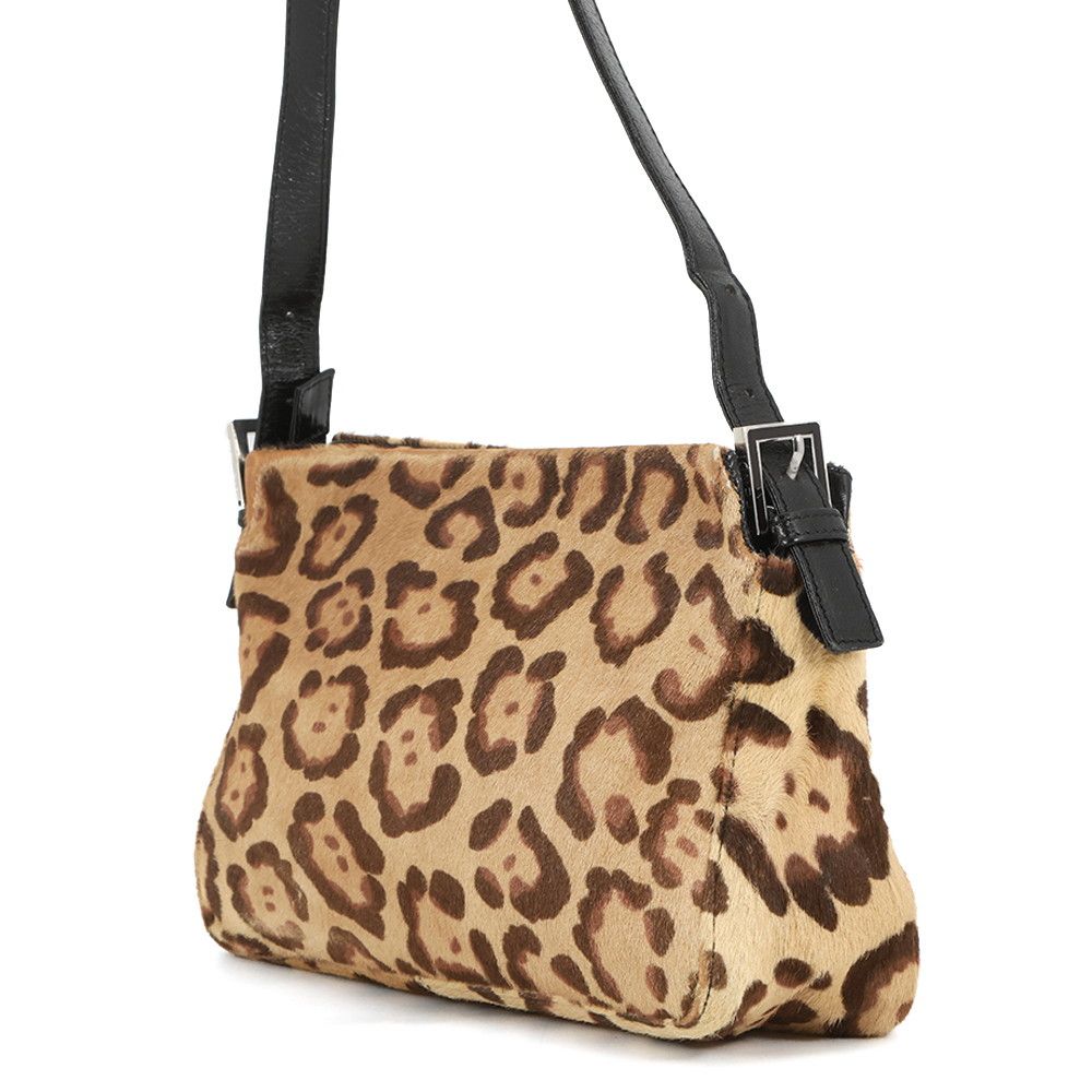Fendi Shoulder Bag FF Leopard Calf Hair Leather — view 2