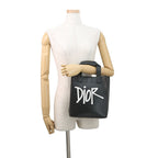 Dior Handbag and Shawn D-dior Mini Tote Leather Black Stussy Collaboration — view 4