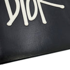 Dior Handbag and Shawn D-dior Mini Tote Leather Black Stussy Collaboration — view 7