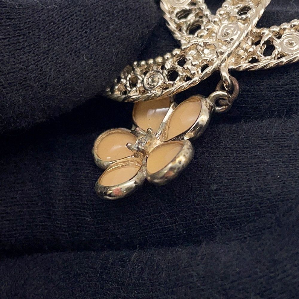 Chanel Brooch CC Logo Flower Metal — view 6