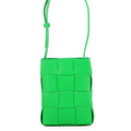 Bottega Veneta Shoulder Bag Intrecciato Cassette Phone Pouch Green