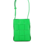 Bottega Veneta Shoulder Bag Intrecciato Cassette Phone Pouch Green