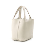 Hermes Handbag Picotin Lock PM Cles Silver Taurillon Clemence — view 2