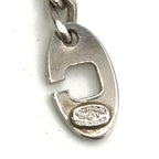 Chanel Logo Silver Plate Bag Charm Key Holder — view 6