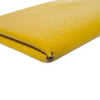 Hermes Chevre Calvi Card Case Johnunapur Yellow — view 4