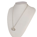 Gucci Interlocking Chain Pendant Necklace Silver — view 9