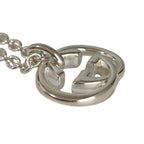 Gucci Interlocking Chain Pendant Necklace Silver — view 2
