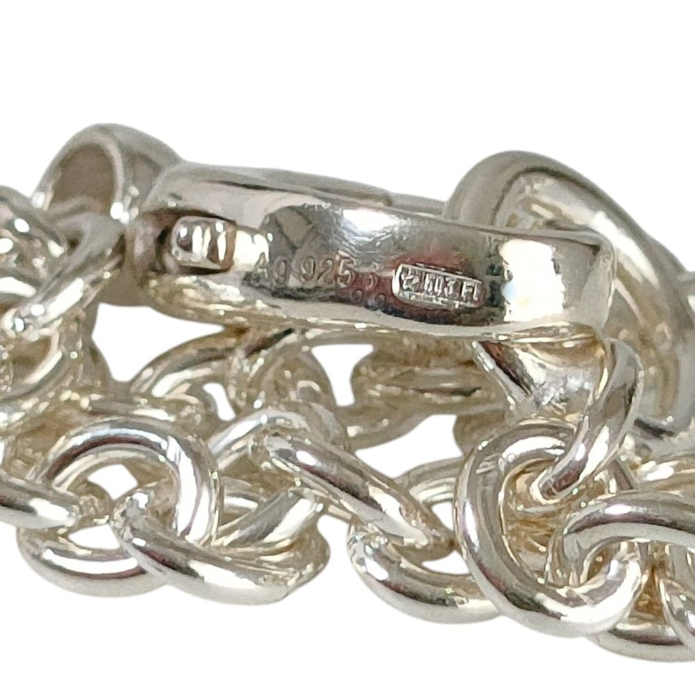 Gucci Interlocking Chain Pendant Necklace Silver — view 7