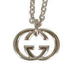 Gucci Interlocking Chain Pendant Necklace Silver