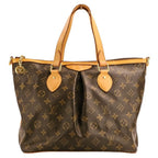 Louis Vuitton Palermo PM Monogram Shoulder Bag Tote Brown