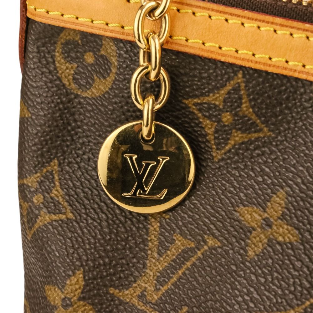 Louis Vuitton Palermo PM Monogram Shoulder Bag Tote Brown — view 9