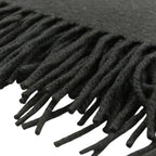 Hermes Fringe Cashmere Shawl Scarf Black — view 3