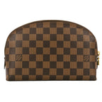 Louis Vuitton Pochette Cosmetic GM Damier Ebene Pouch Brown — view 3